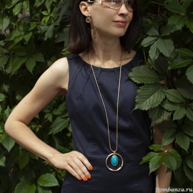 Колье Fiore Luna, TURQUOISE OPAL